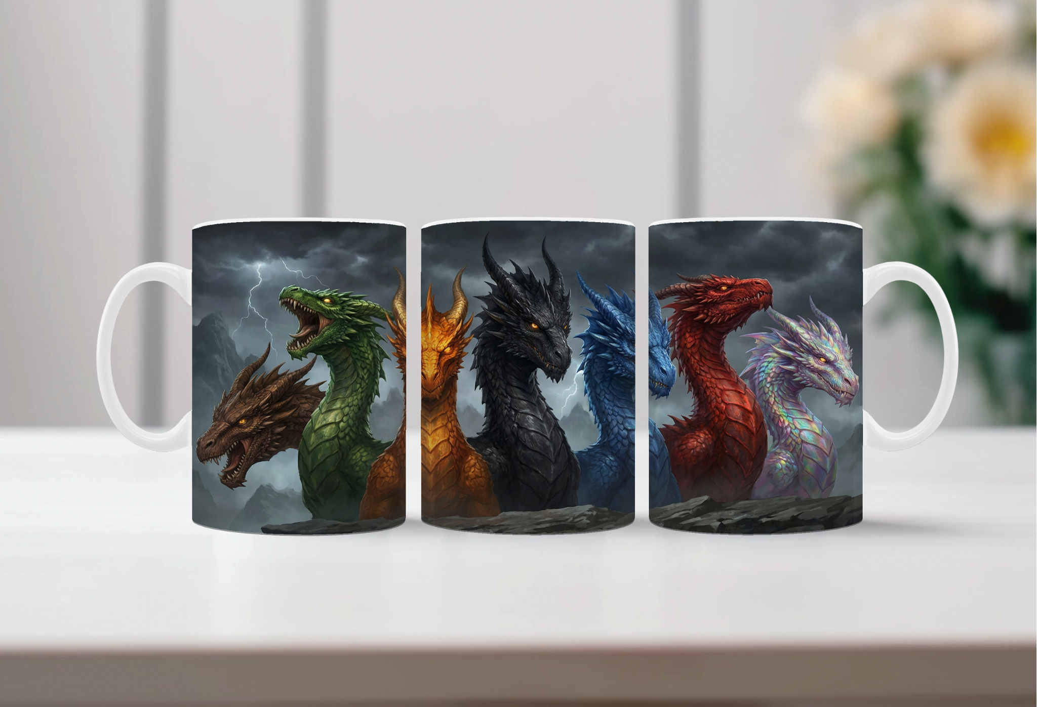 Majestic Dragon Scales Coffee Mug