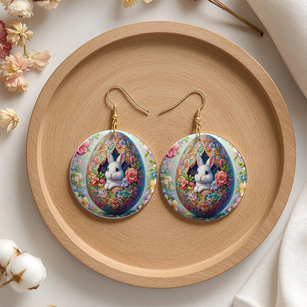 Elegant Easter Bunny Earrings