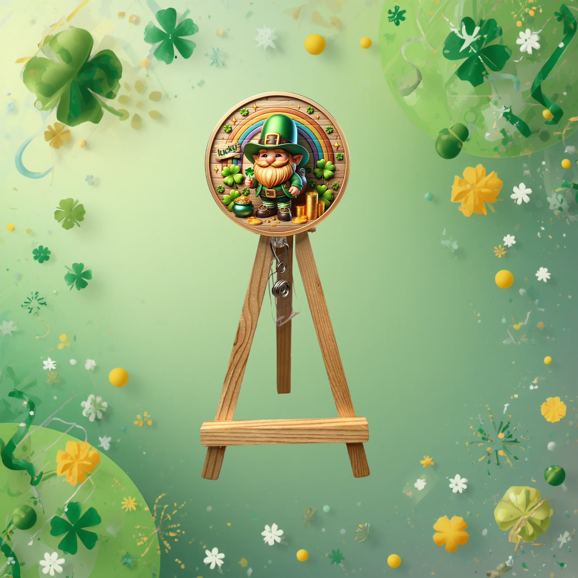 Lucky Charm Badge Pull for St. Patrick’s Day