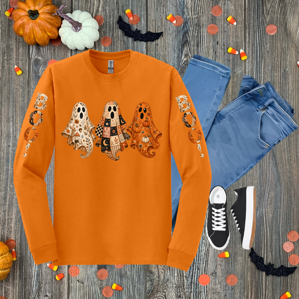 Preppy Ghost Long-Sleeve Tee