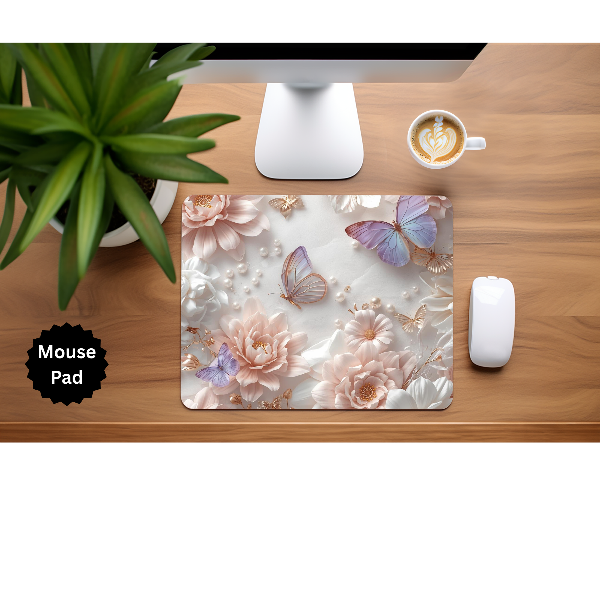 Butterfly mouse pad