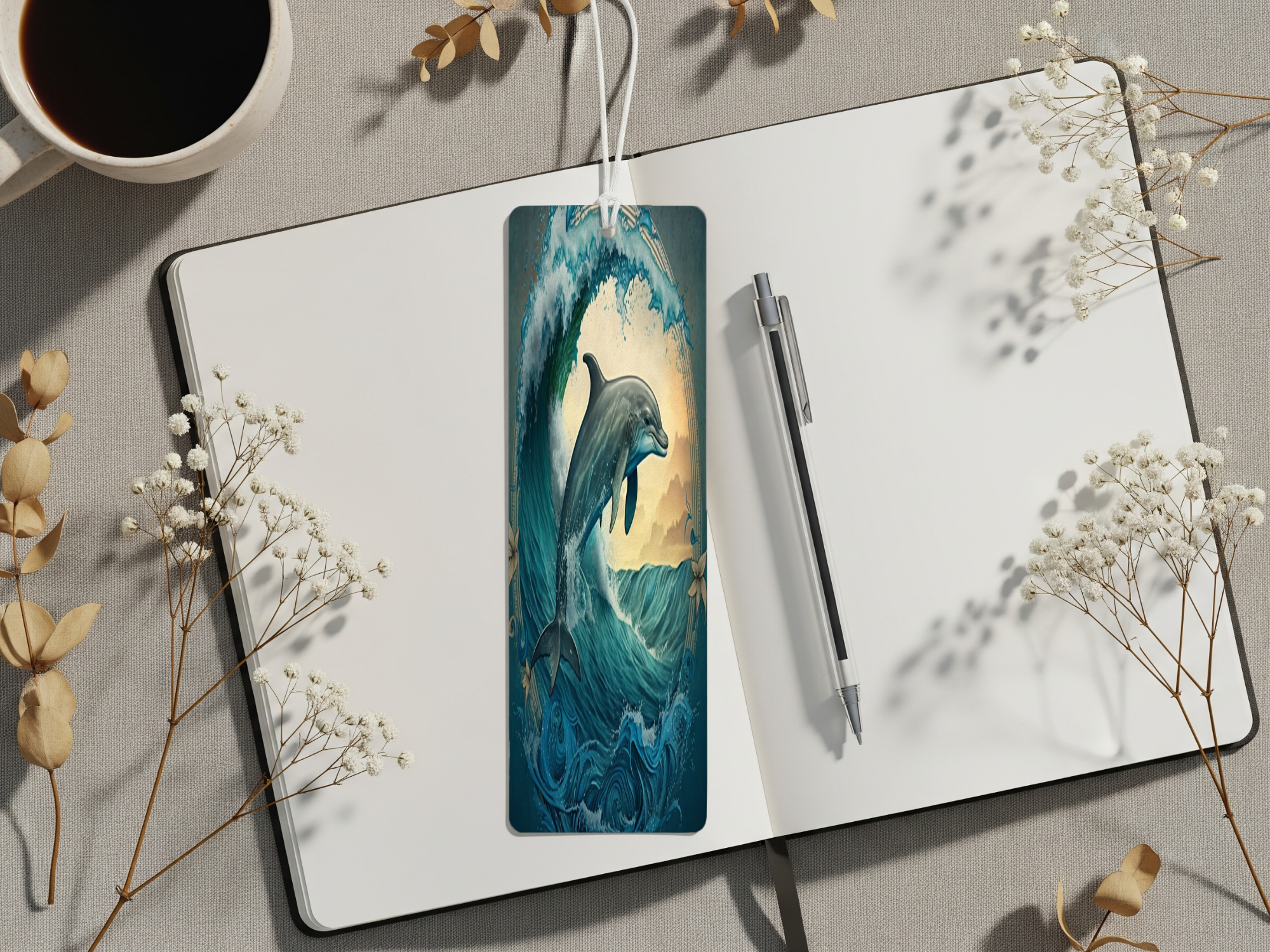 Aluminum Metal Bookmarks, Dolphin images. Make every chapter a splash!