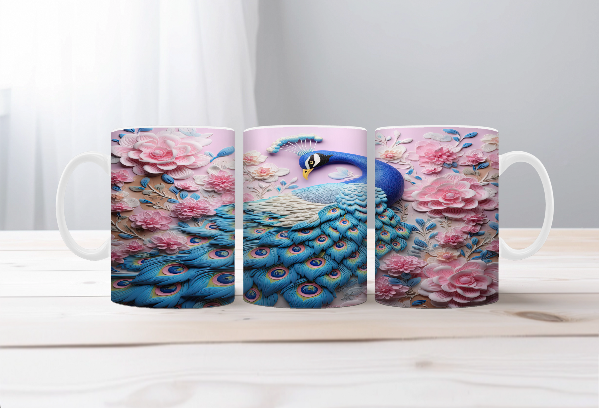 Peacock Magic Morning Mug
