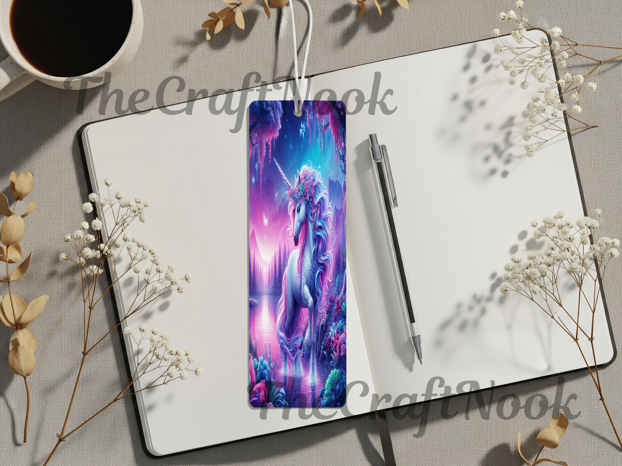 Aluminum Metal Bookmarks, Unicorn Images