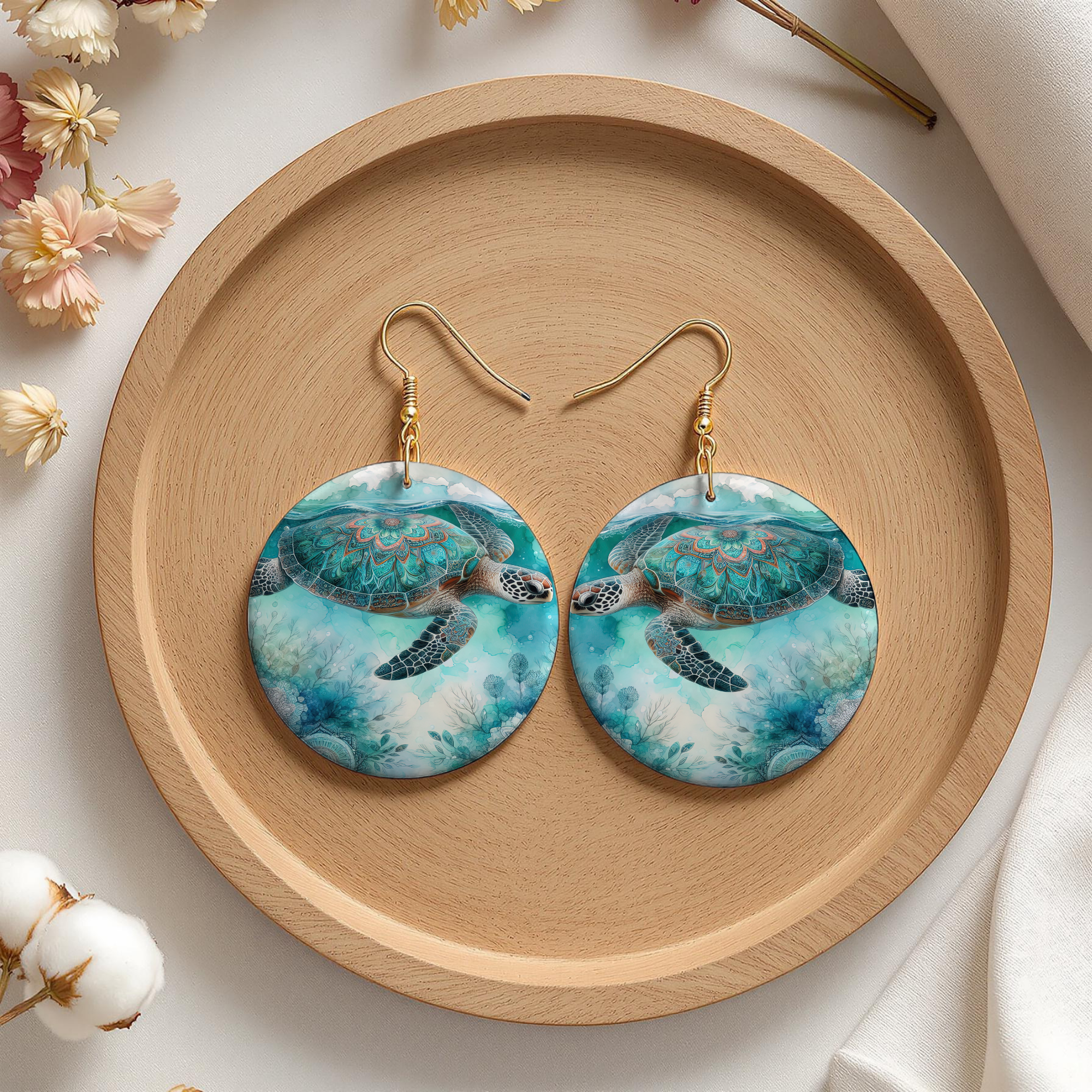 Sea Turtle Earrings — Choose Your Design