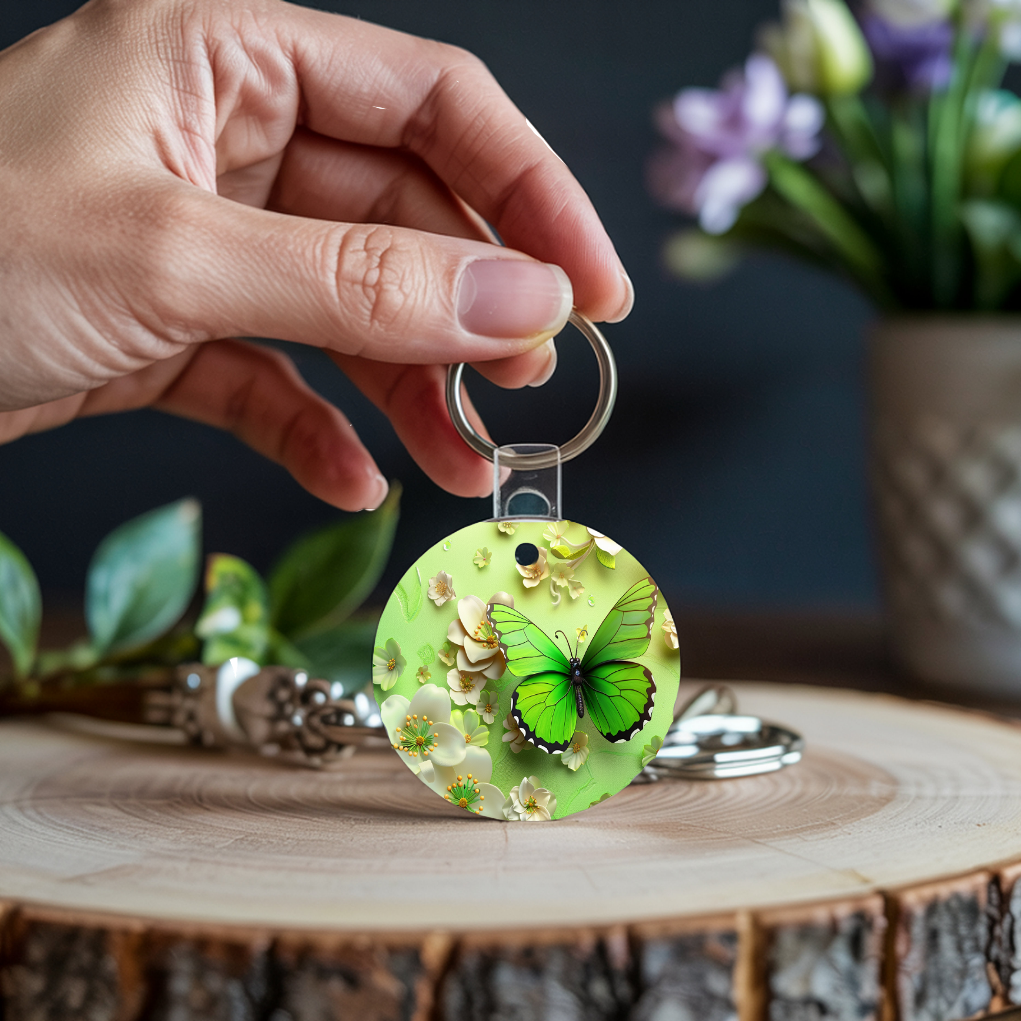 Butterfly Keychain