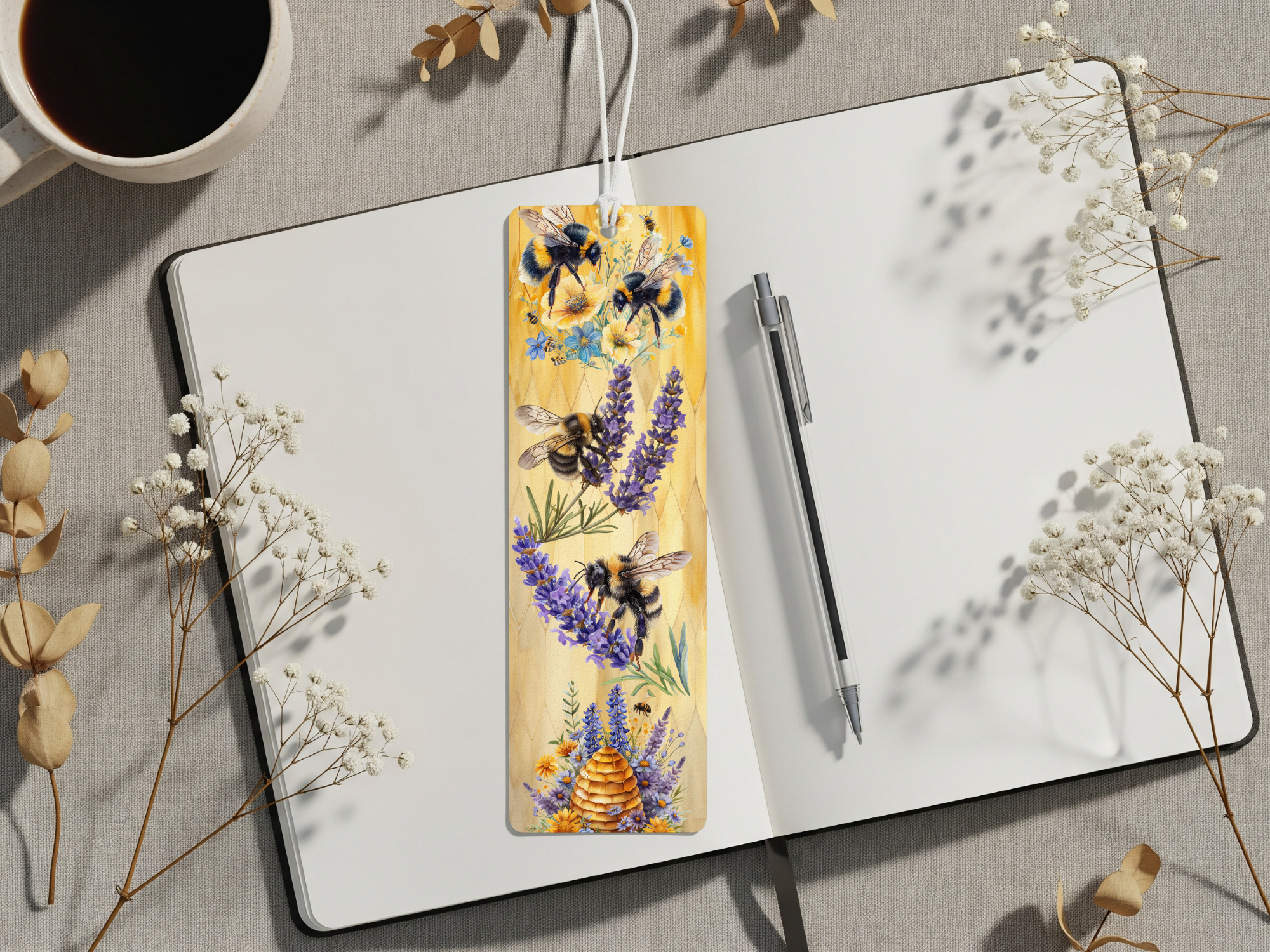 Aluminum Metal Bookmarks, Honeybee Images Make every chapter “bee” sweet! 🐝💛
