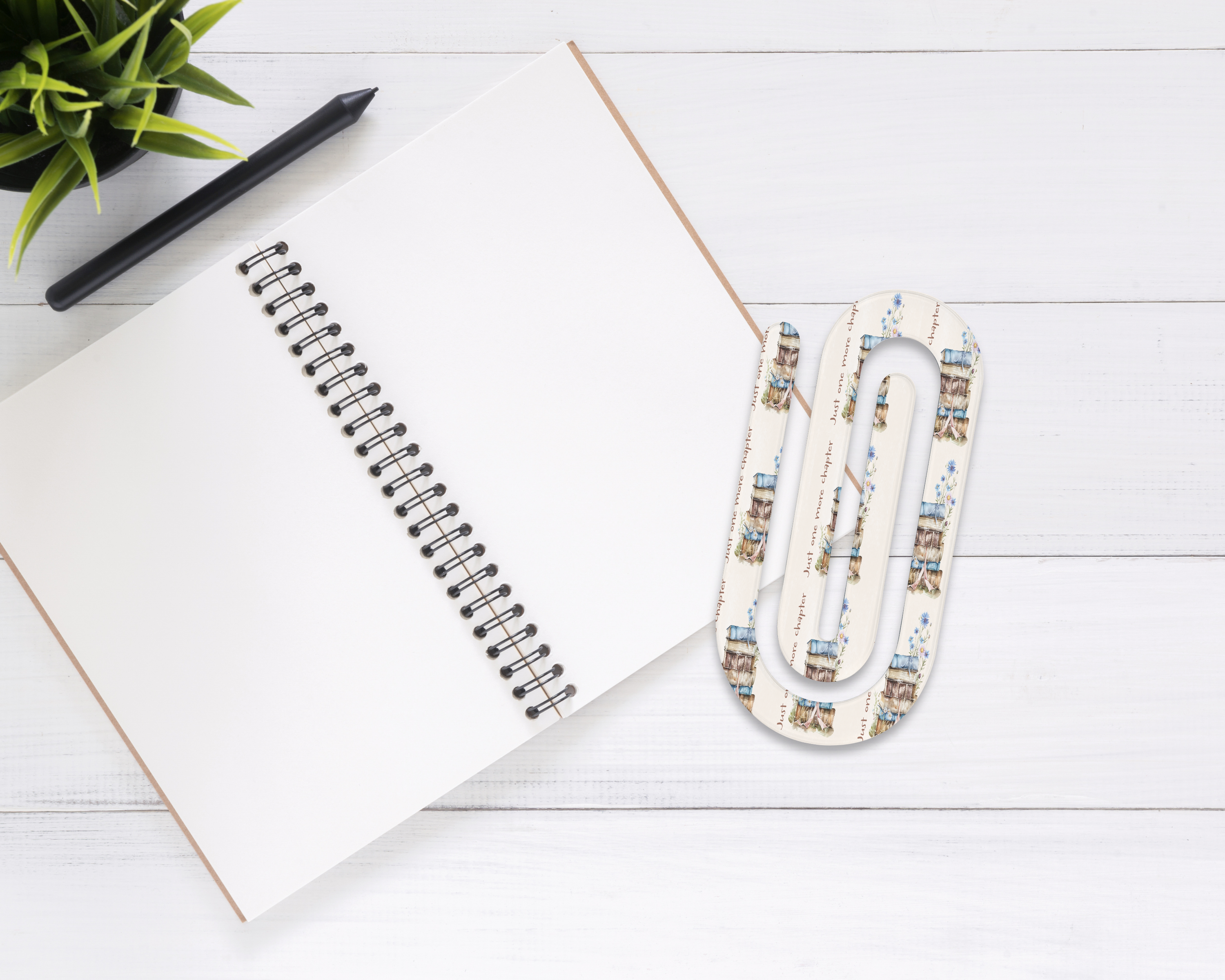Chapter Clips Book‑Themed Jumbo Paper Clips