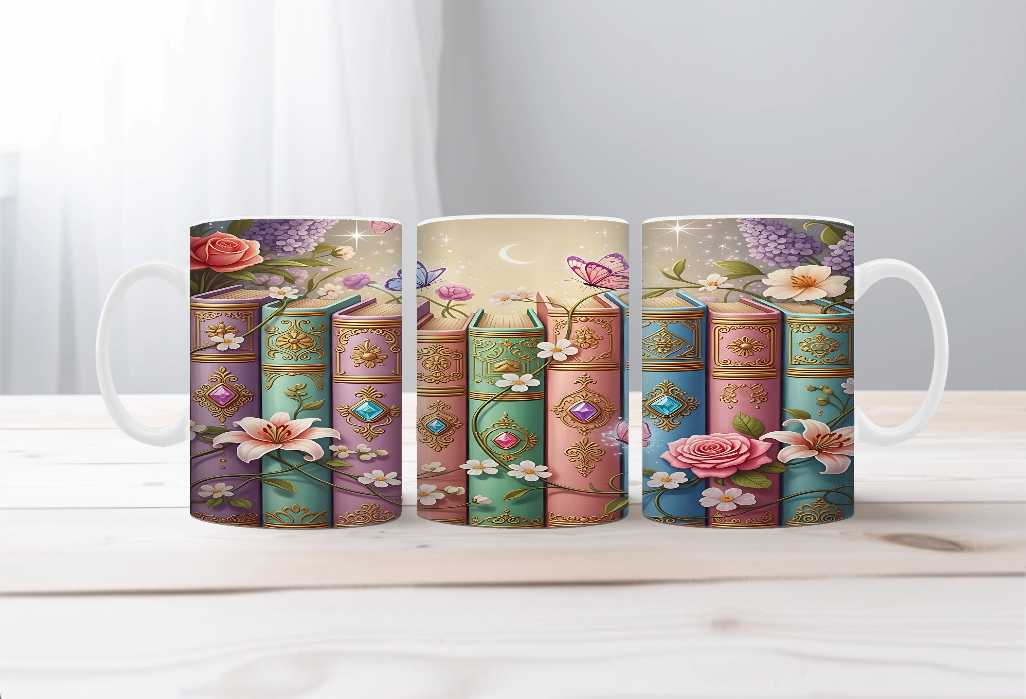 Chapter Sips Book Lover Mug. Two Sizes and Multiple images to choose from.