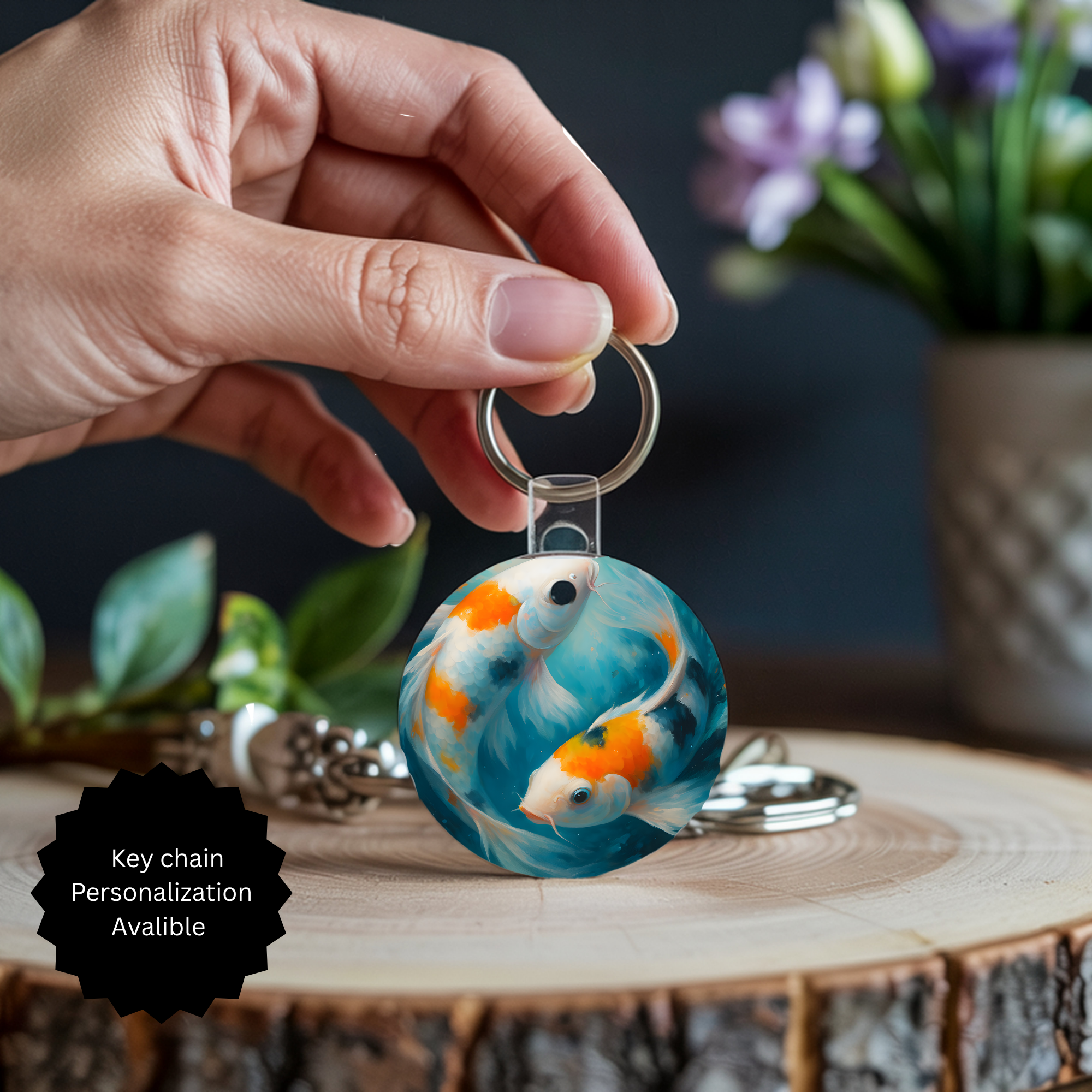 Koi Fish Keychain