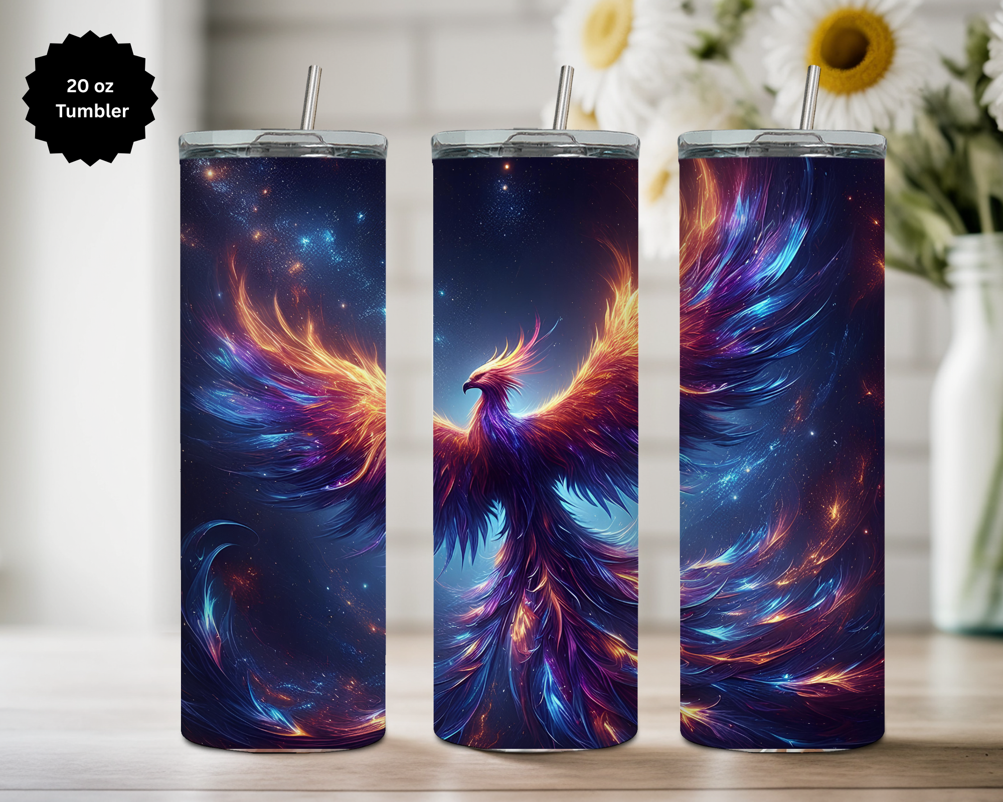 Phoenix 20 oz Stainless Steel Tumbler - Rise & Shine Collection