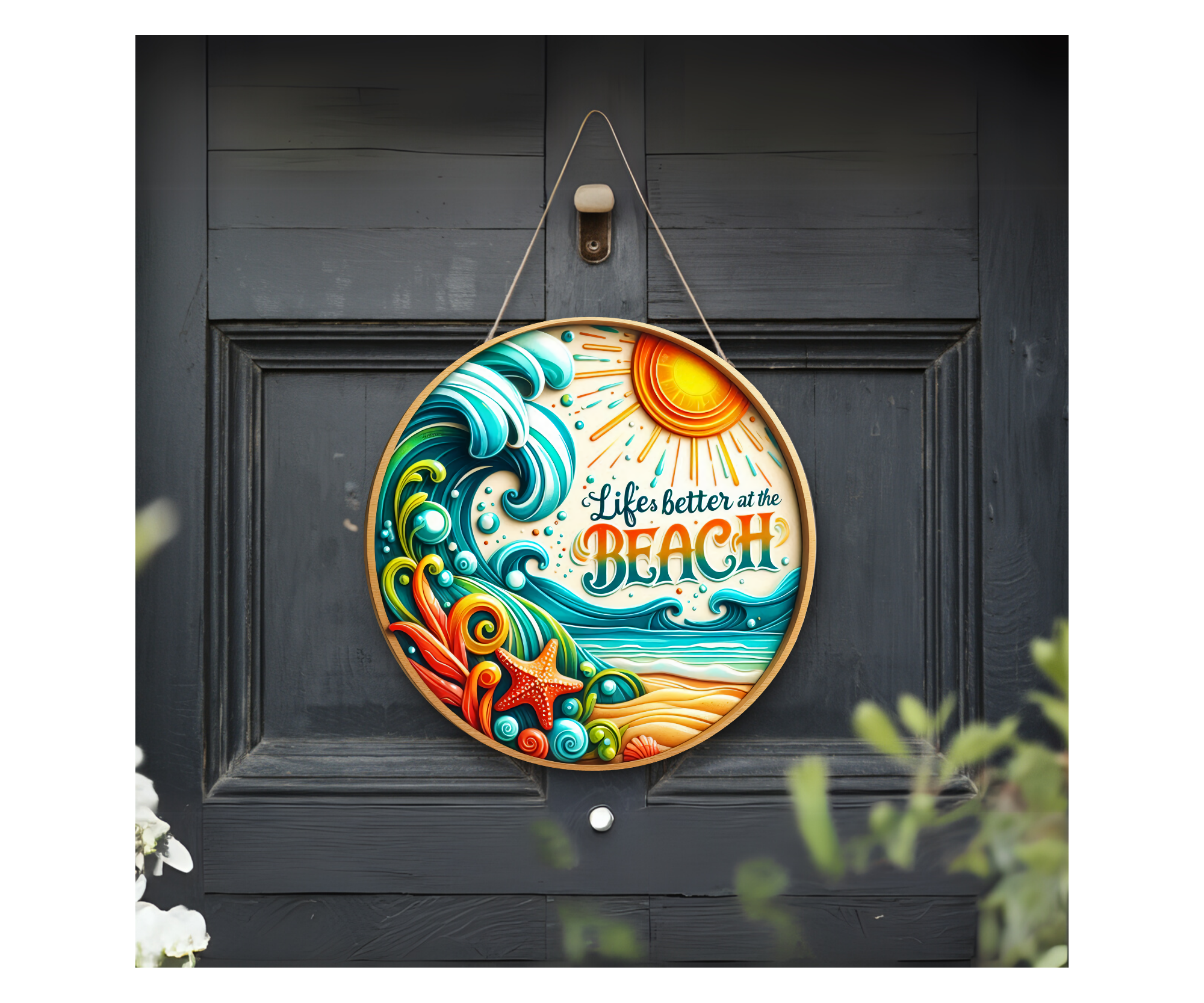 Salty Air Welcome Door Signs