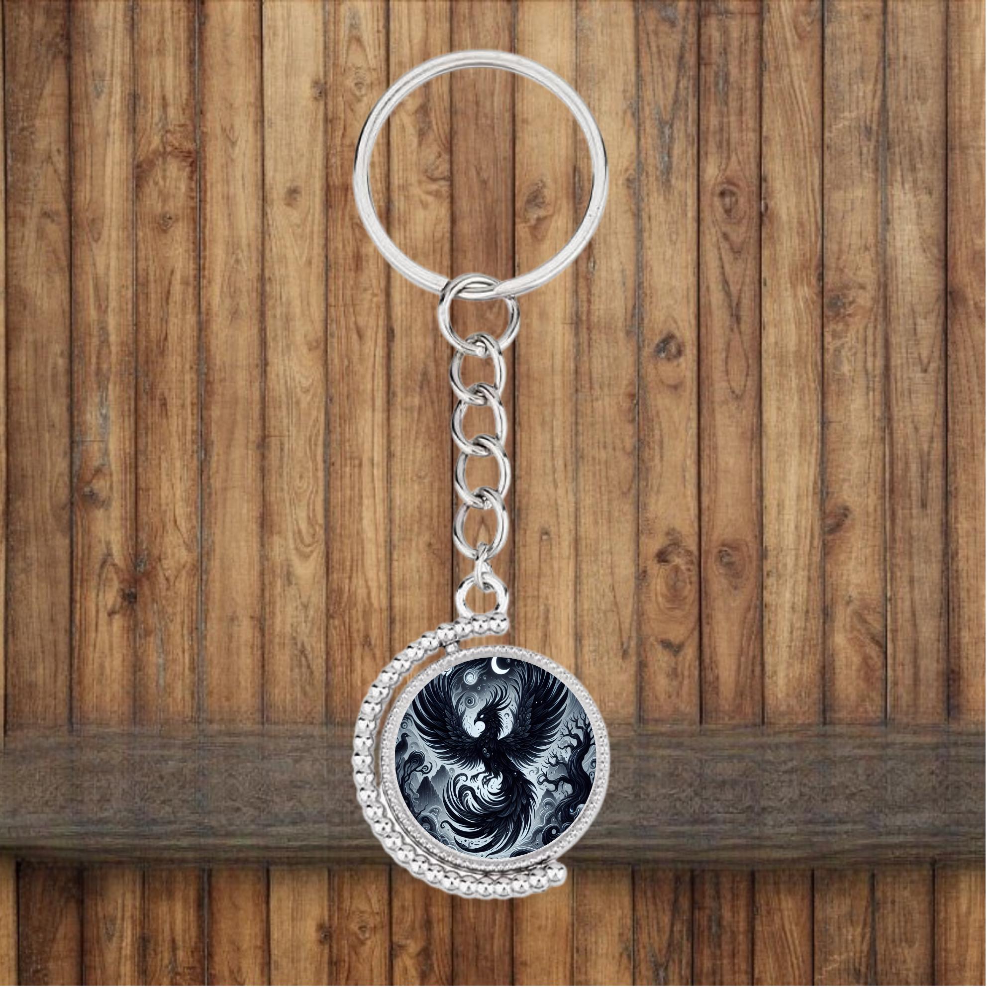 Phoenix Bezel Keychain