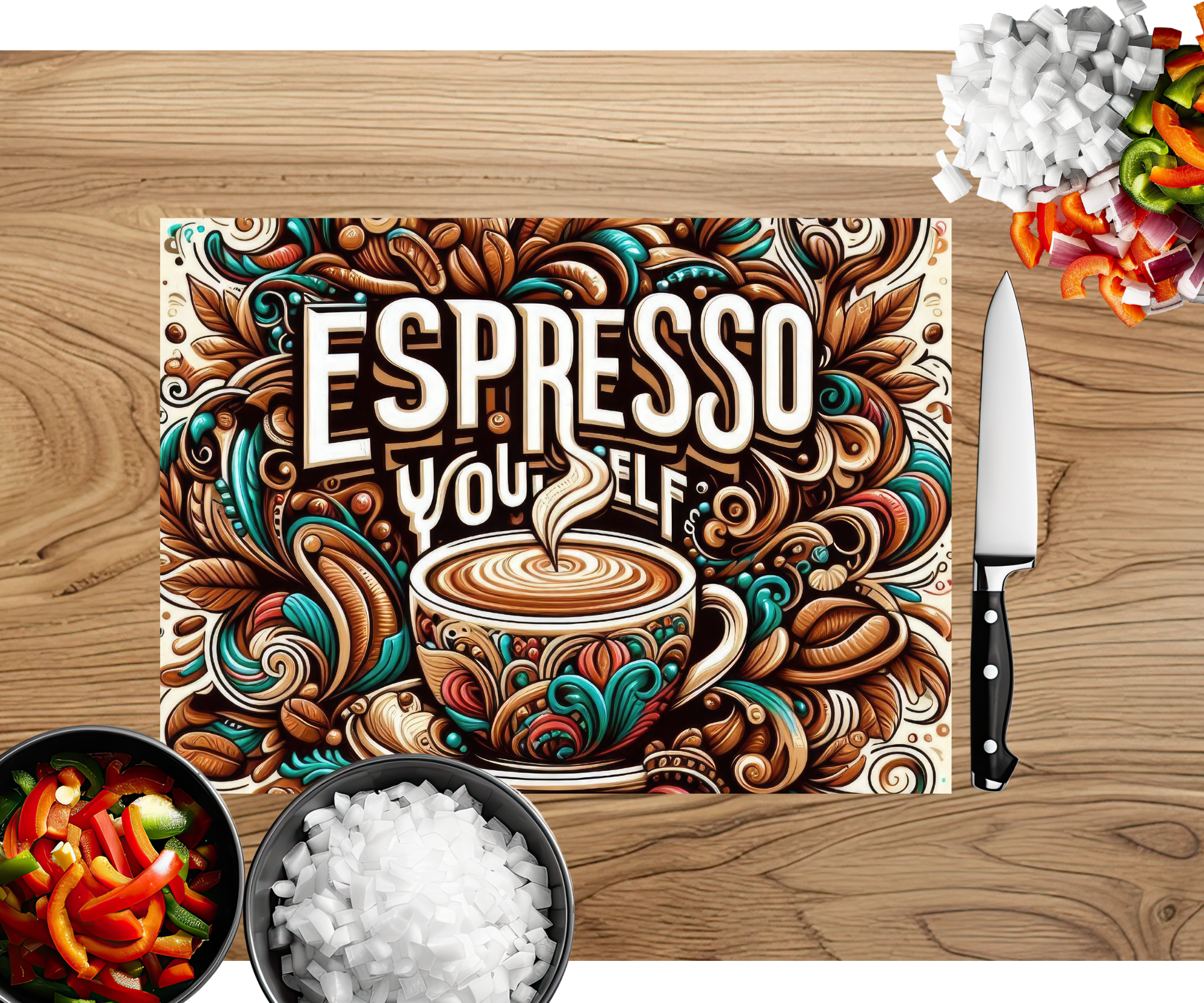 Brew‑tiful Morning Coffee Cutting Board