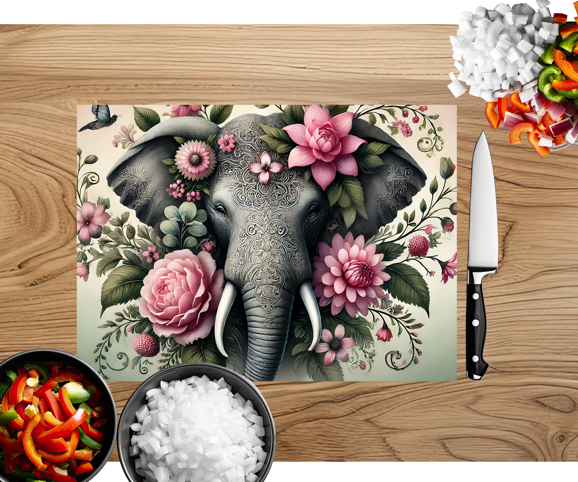 Wise & Wonderful Elephant Chopping Board