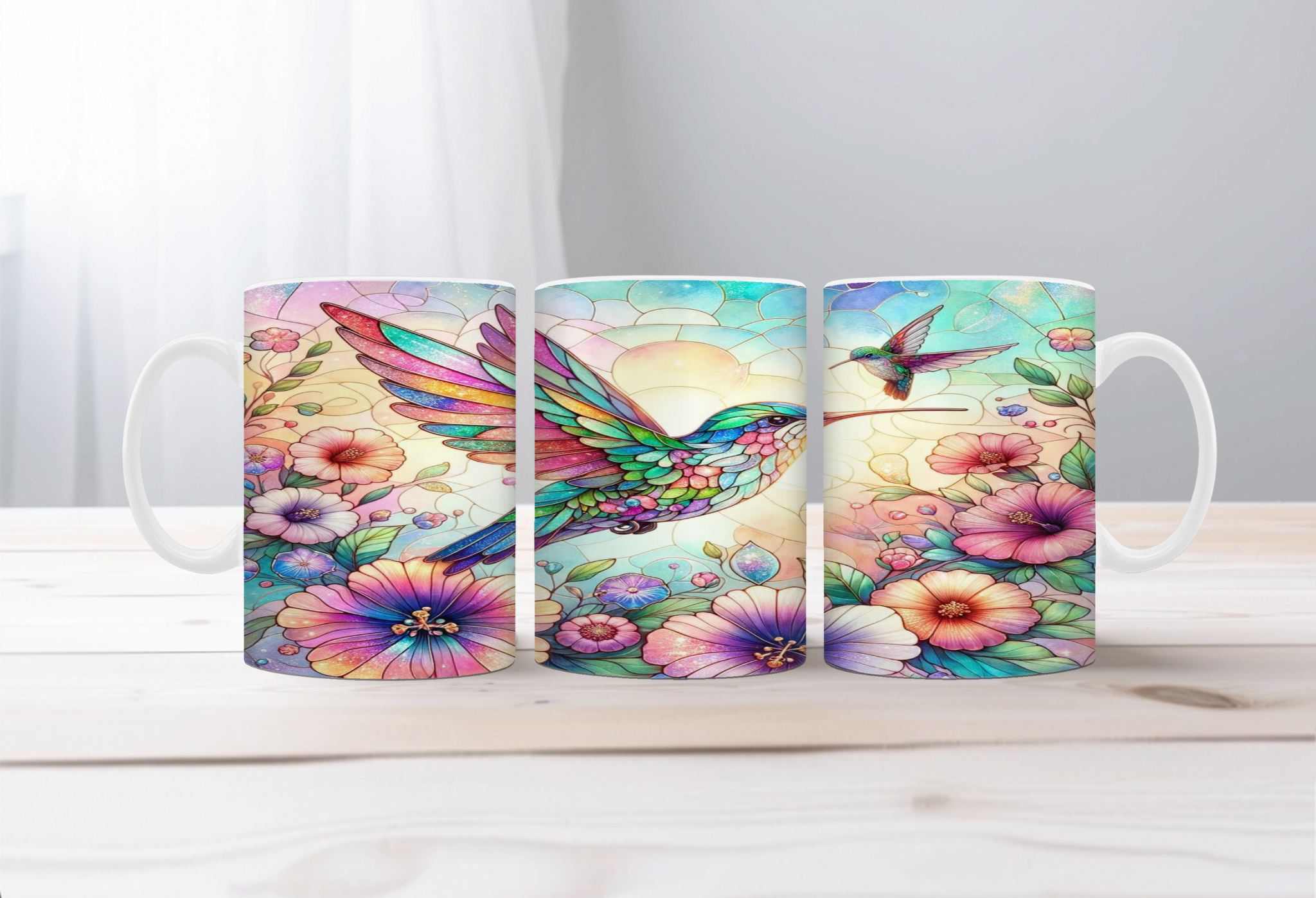 Sip with a Little Flutter Hummingbird Mugs. Two Sizes and Multiple images to choose from.