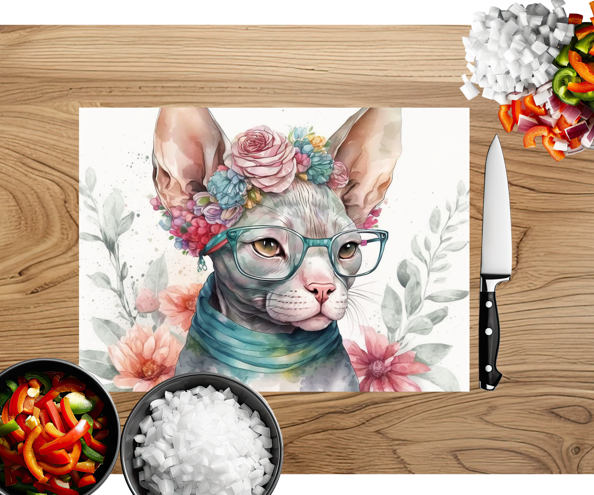 Purrfect Prep Cutting Board
