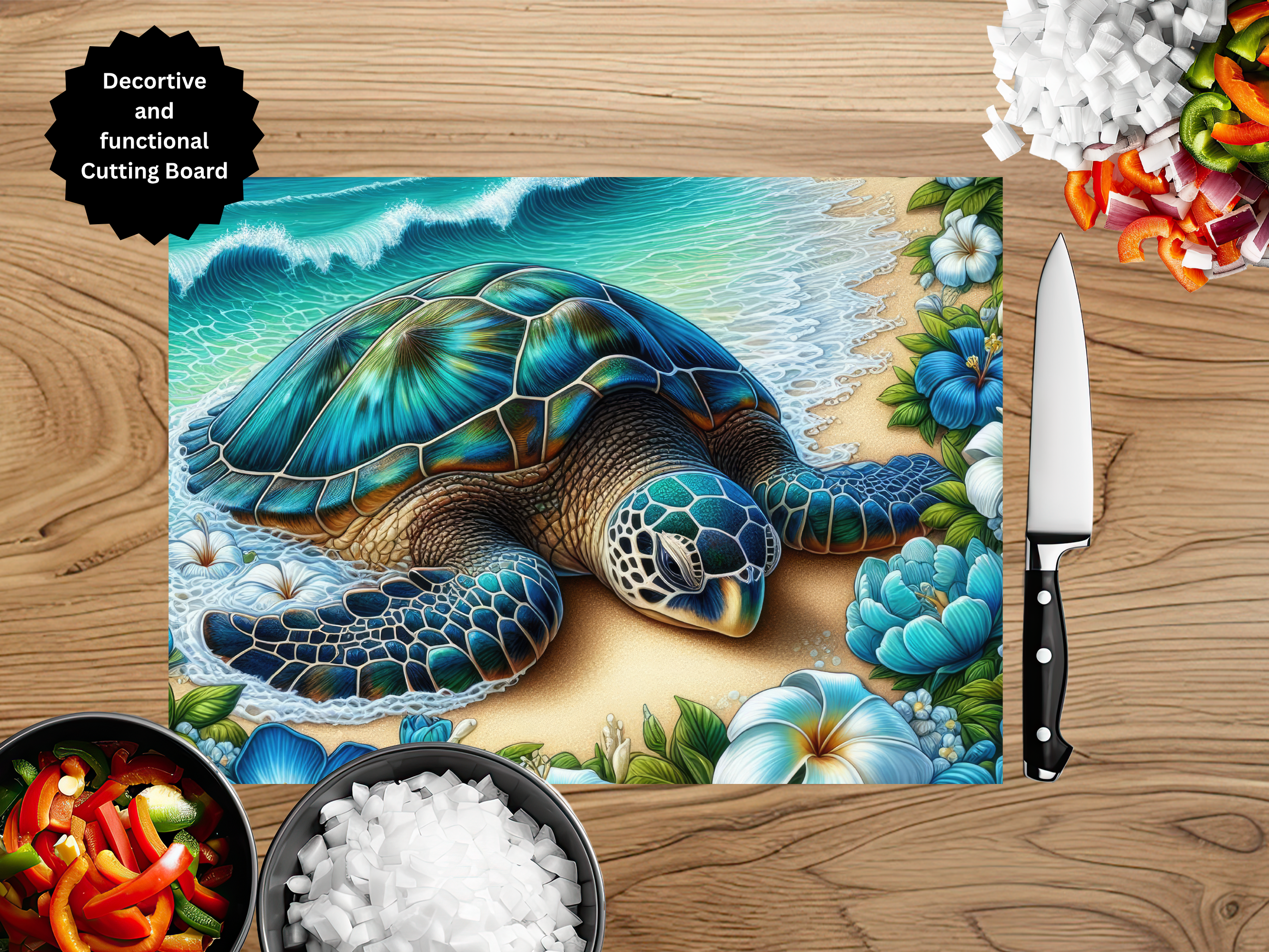Sea Turtle Cutting Board