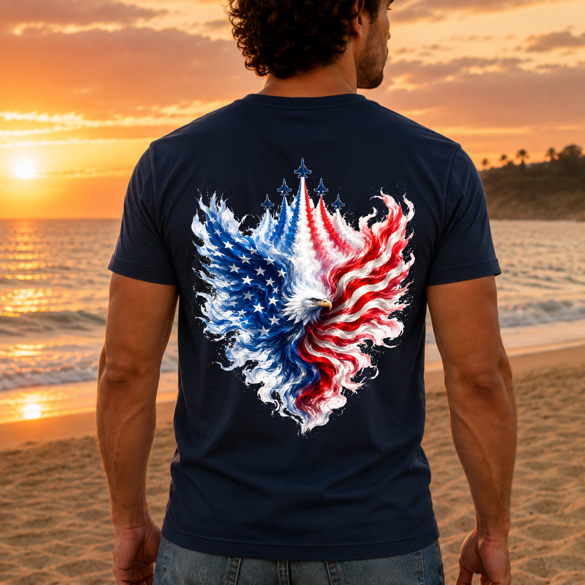 4th of July Fighter Jet Tee