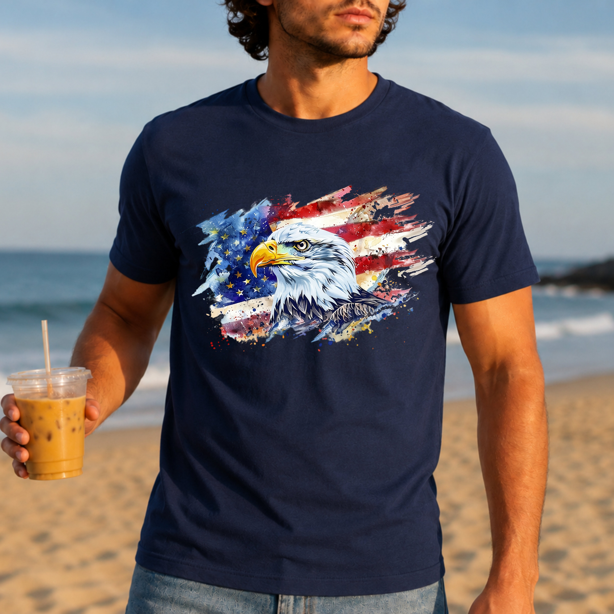 American Eagle Flag Tee