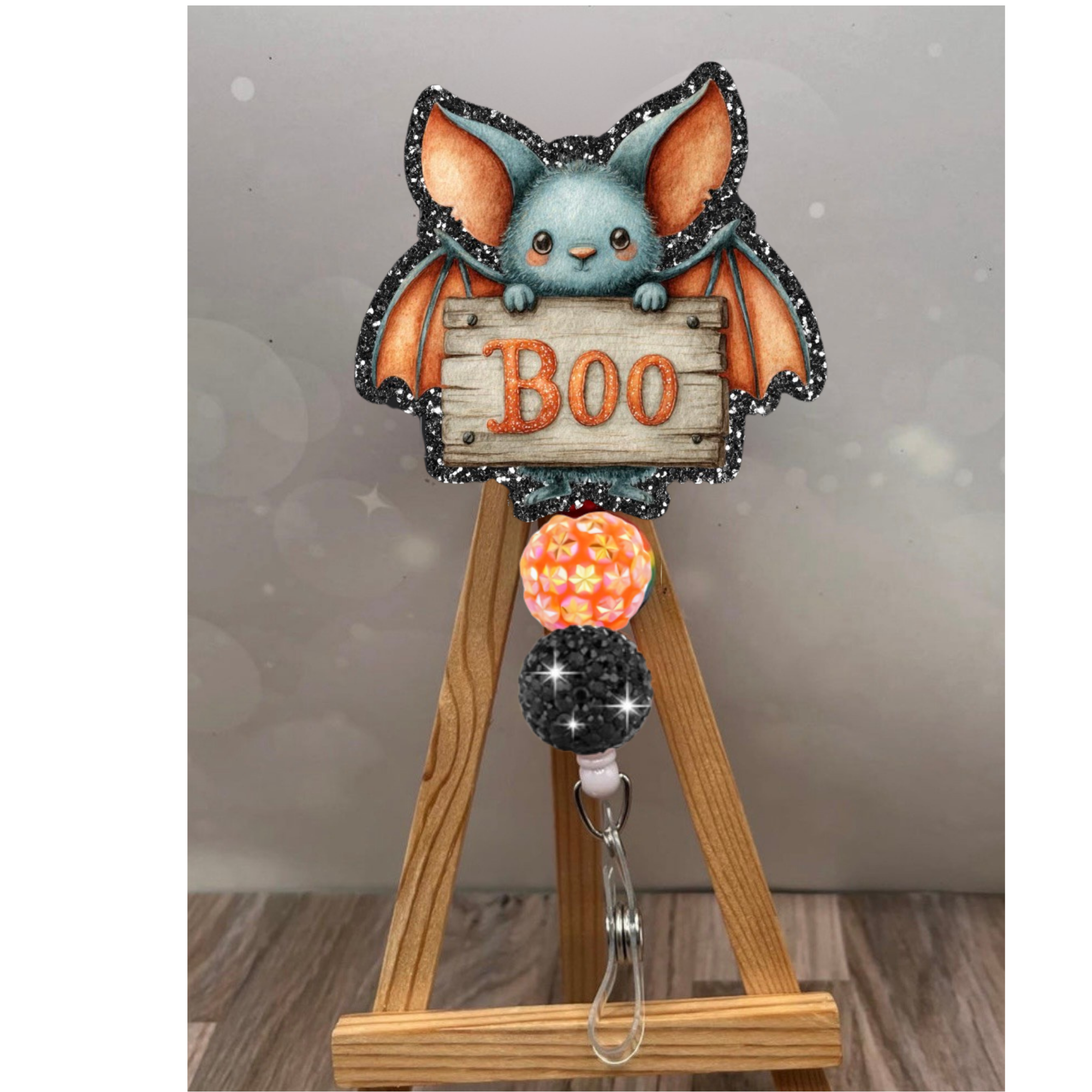Boo Bat Badge Pull
