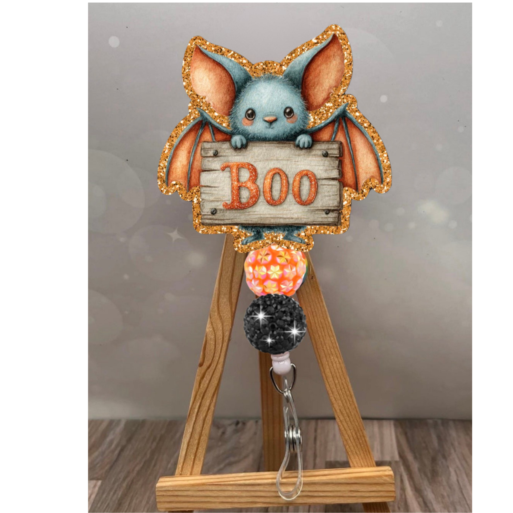 Boo Bat Badge Pull