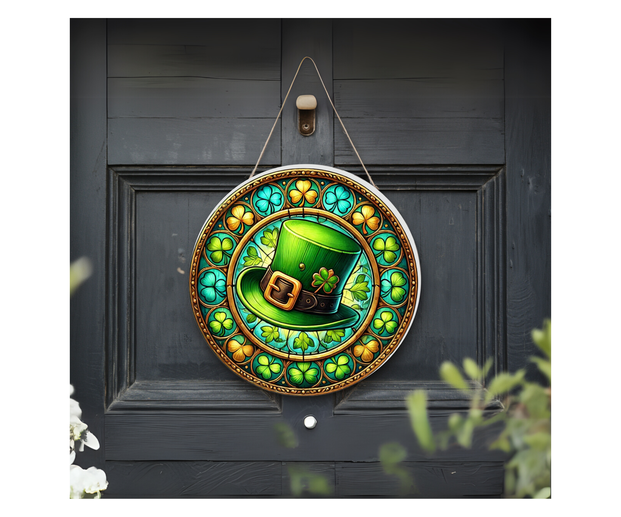 Lucky Charm Front Door Sign – St. Patrick’s Day Edition