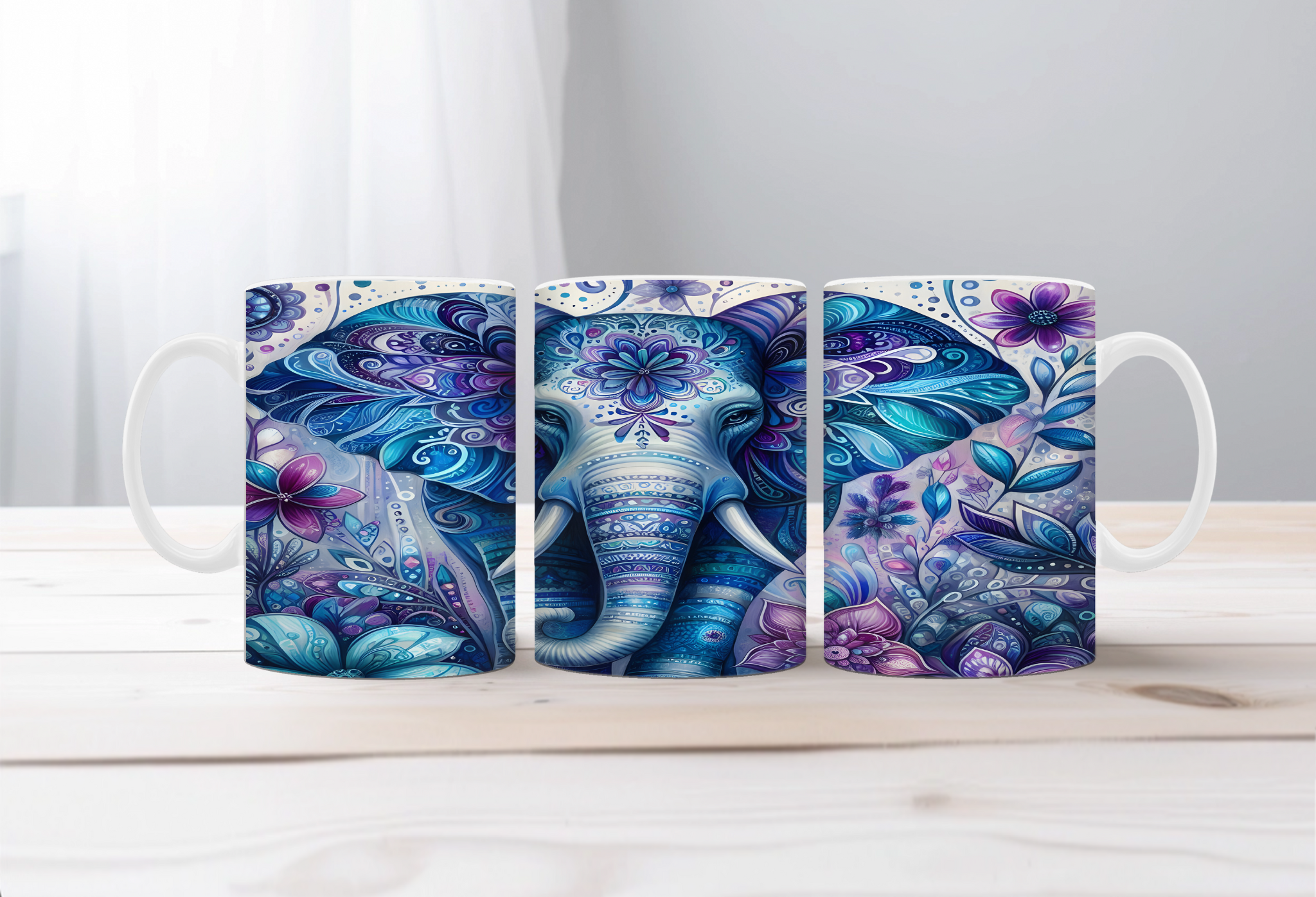 Elephant Image Coffee Mugs. Multiple images to choose from with personalization options.