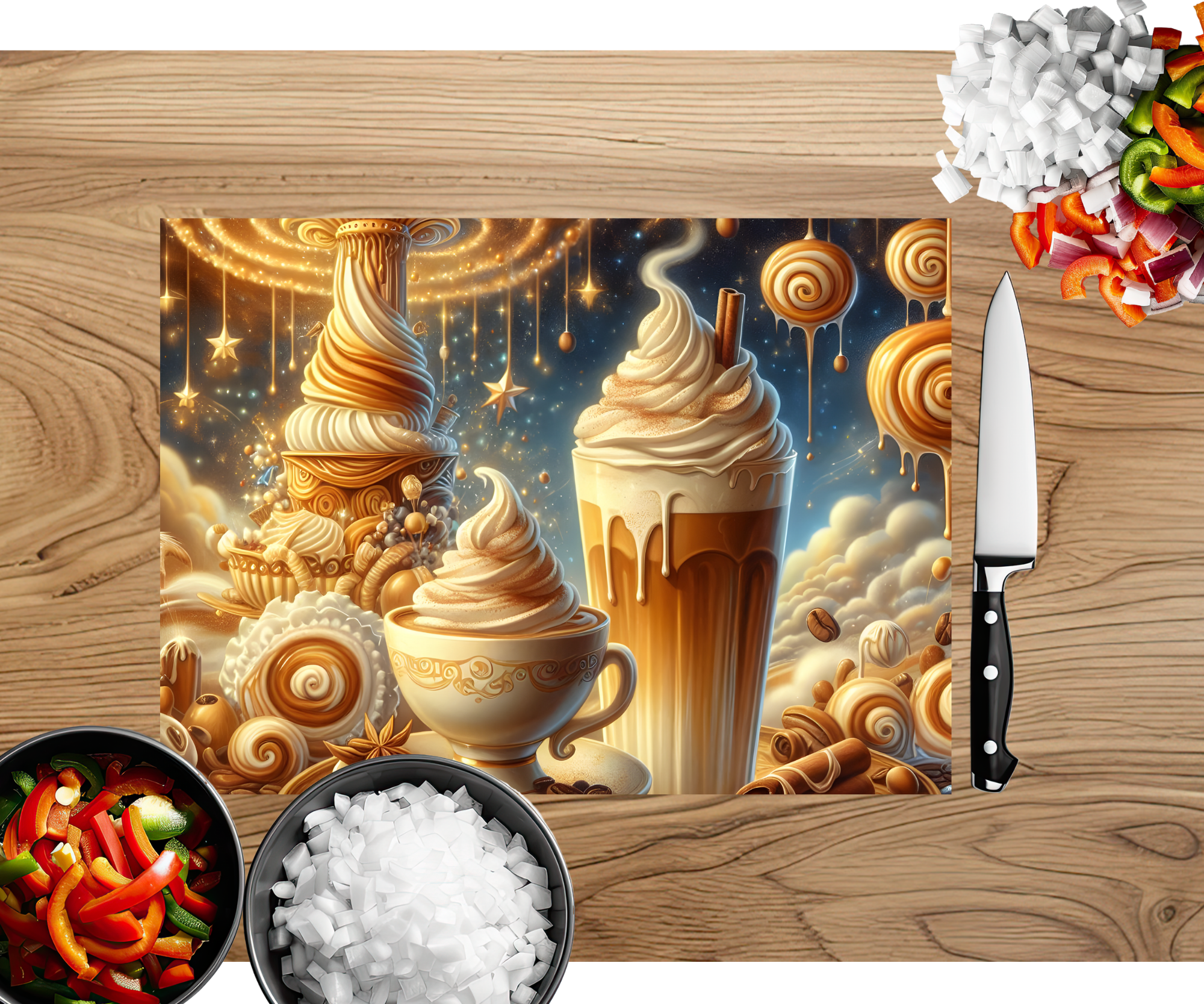 Brew‑tiful Morning Coffee Cutting Board