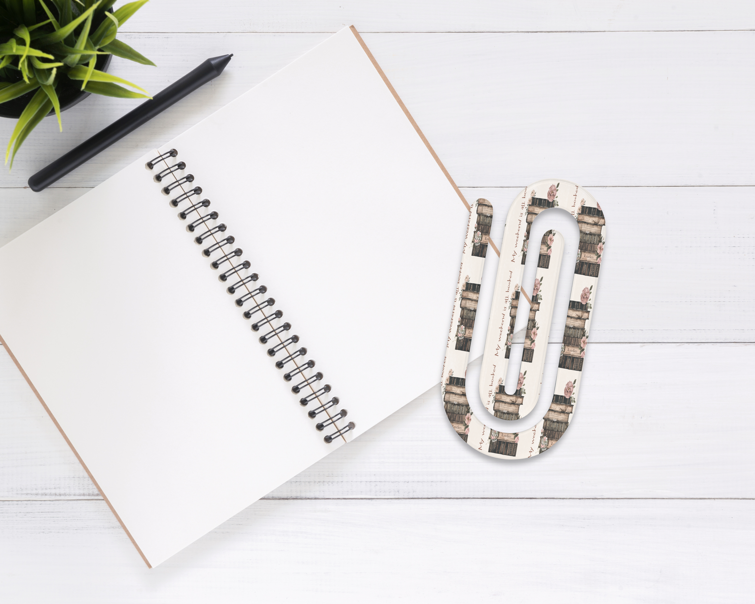 Chapter Clips Book‑Themed Jumbo Paper Clips