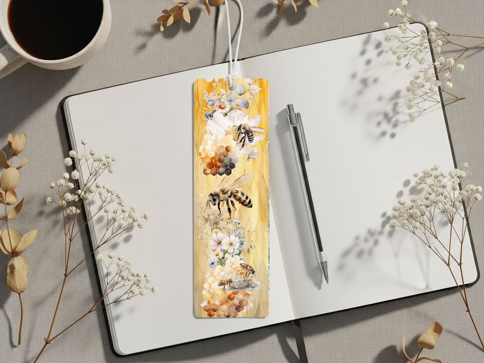 Aluminum Metal Bookmarks, Honeybee Images Make every chapter “bee” sweet! 🐝💛