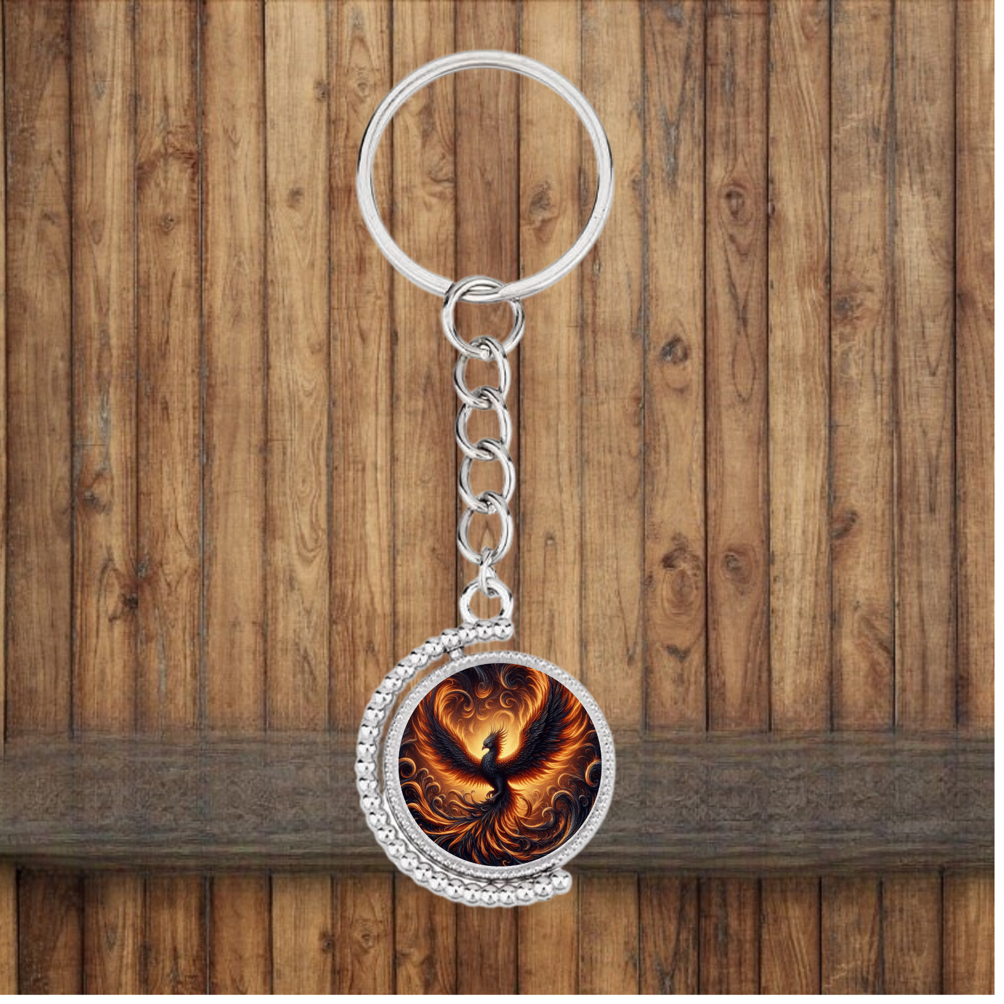 Phoenix Bezel Keychain