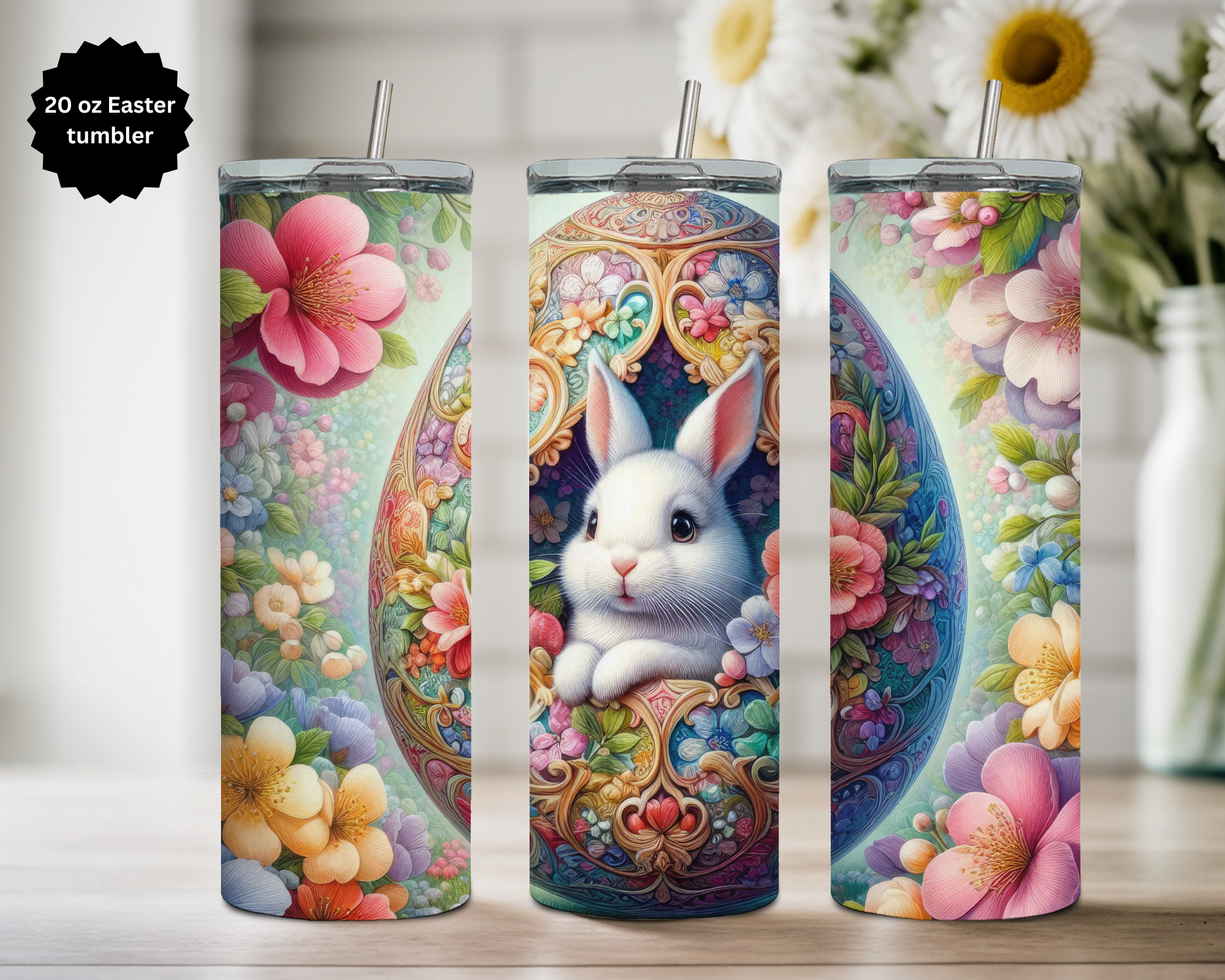 20 oz Easter Tumbler Collection. Multiple Images Available.