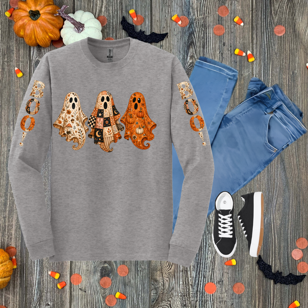 Preppy Ghost Long-Sleeve Tee