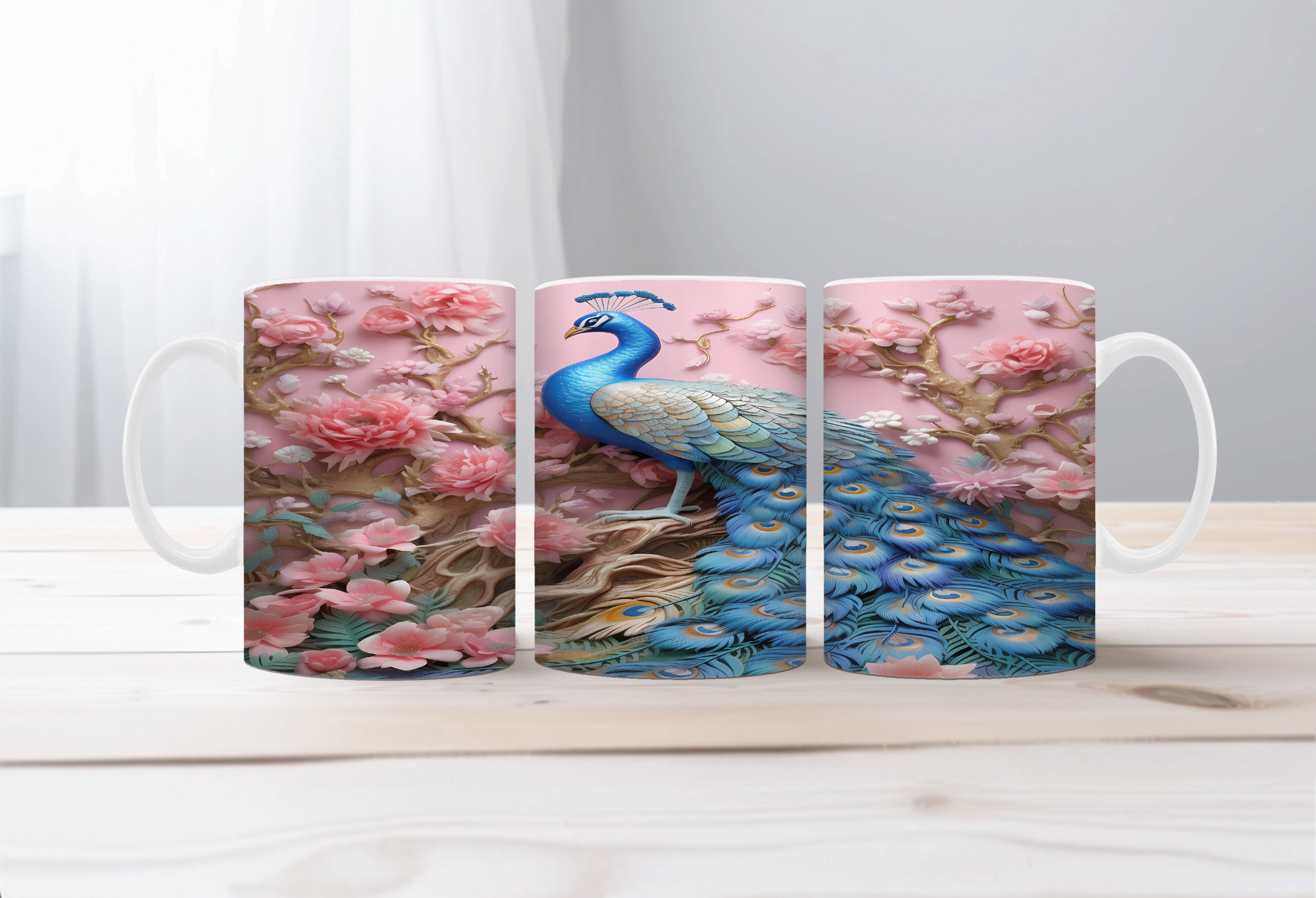 Peacock Magic Morning Mug