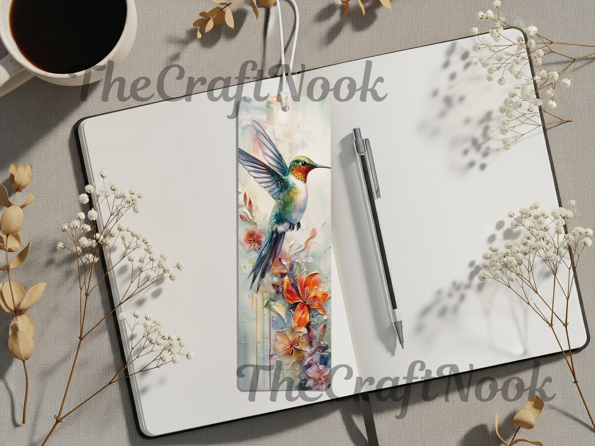 Aluminum Metal Bookmarks, Hummingbird Images Let your next chapter bloom. 🌺✨