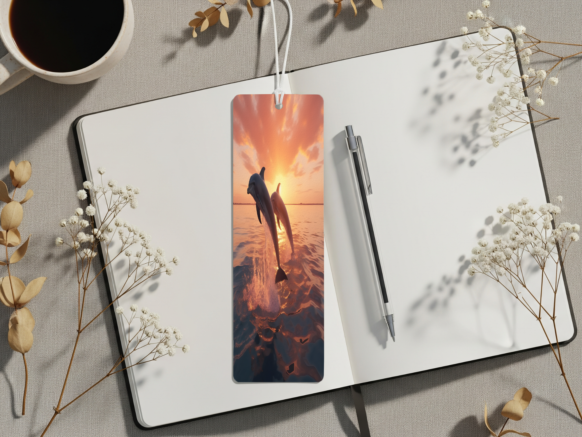 Aluminum Metal Bookmarks, Dolphin images. Make every chapter a splash!