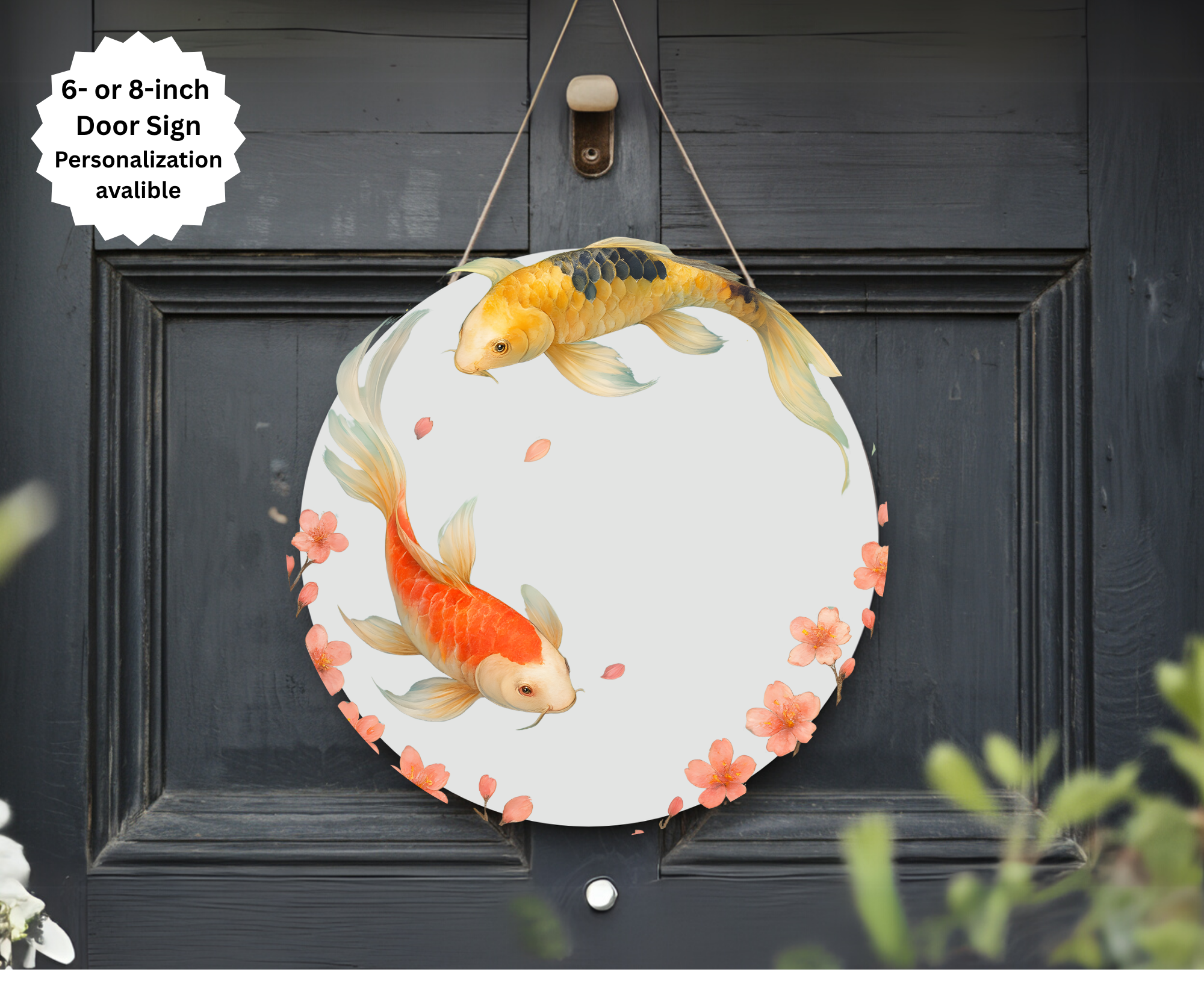 Koi Fish Door Signs