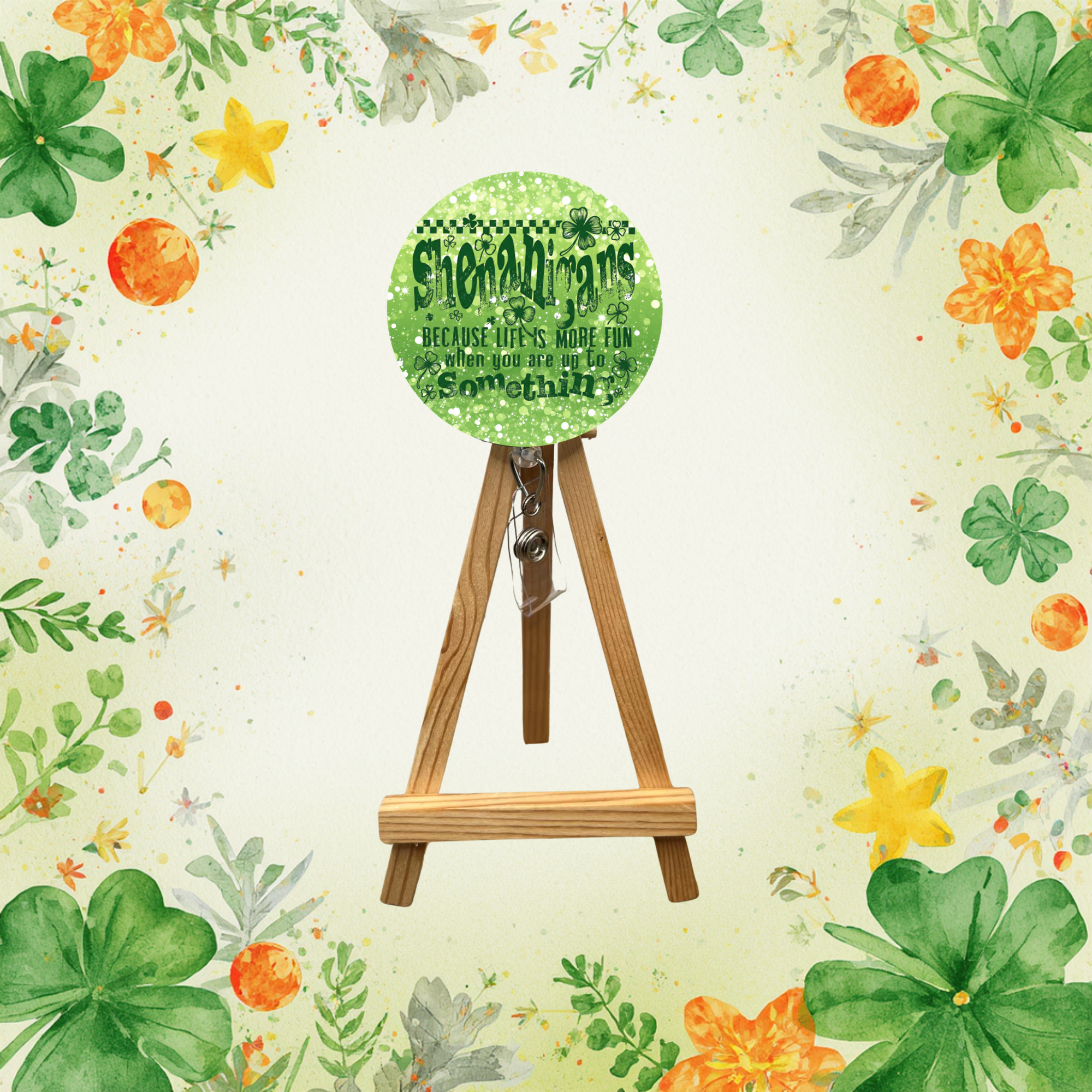 Lucky Charm Badge Pull for St. Patrick’s Day