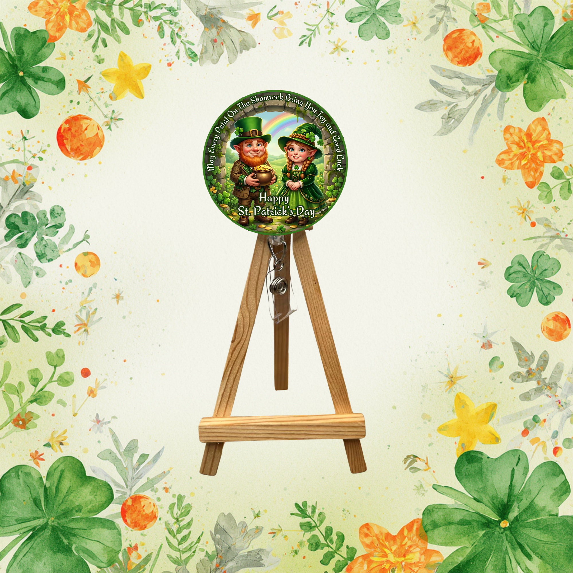 Lucky Charm Badge Pull for St. Patrick’s Day