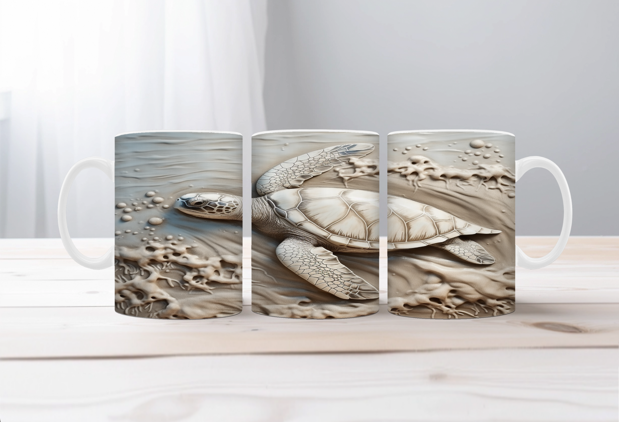Shell‑O Sunshine Sea Turtle Mugs