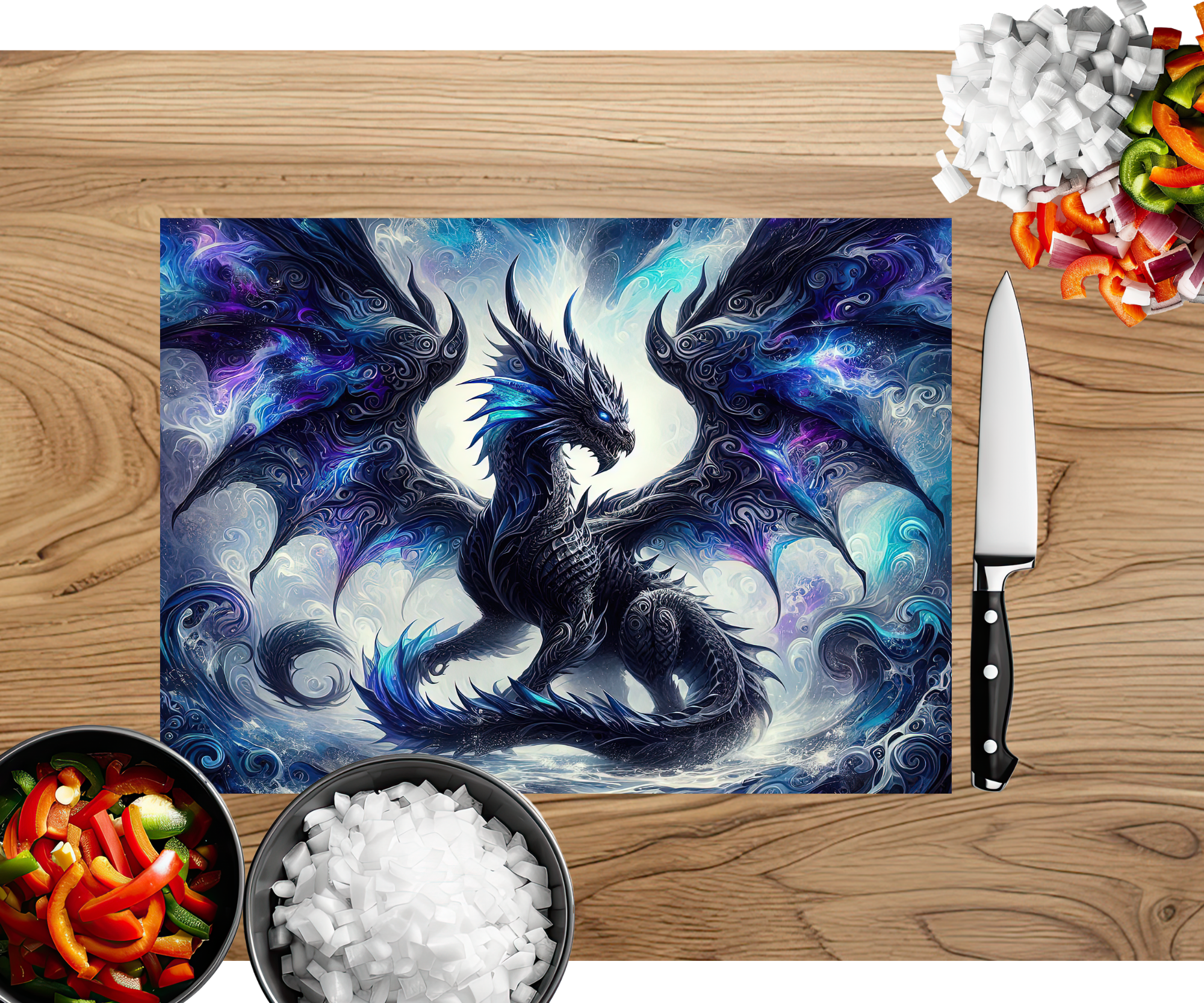Majestic Dragon Scales Cutting Board