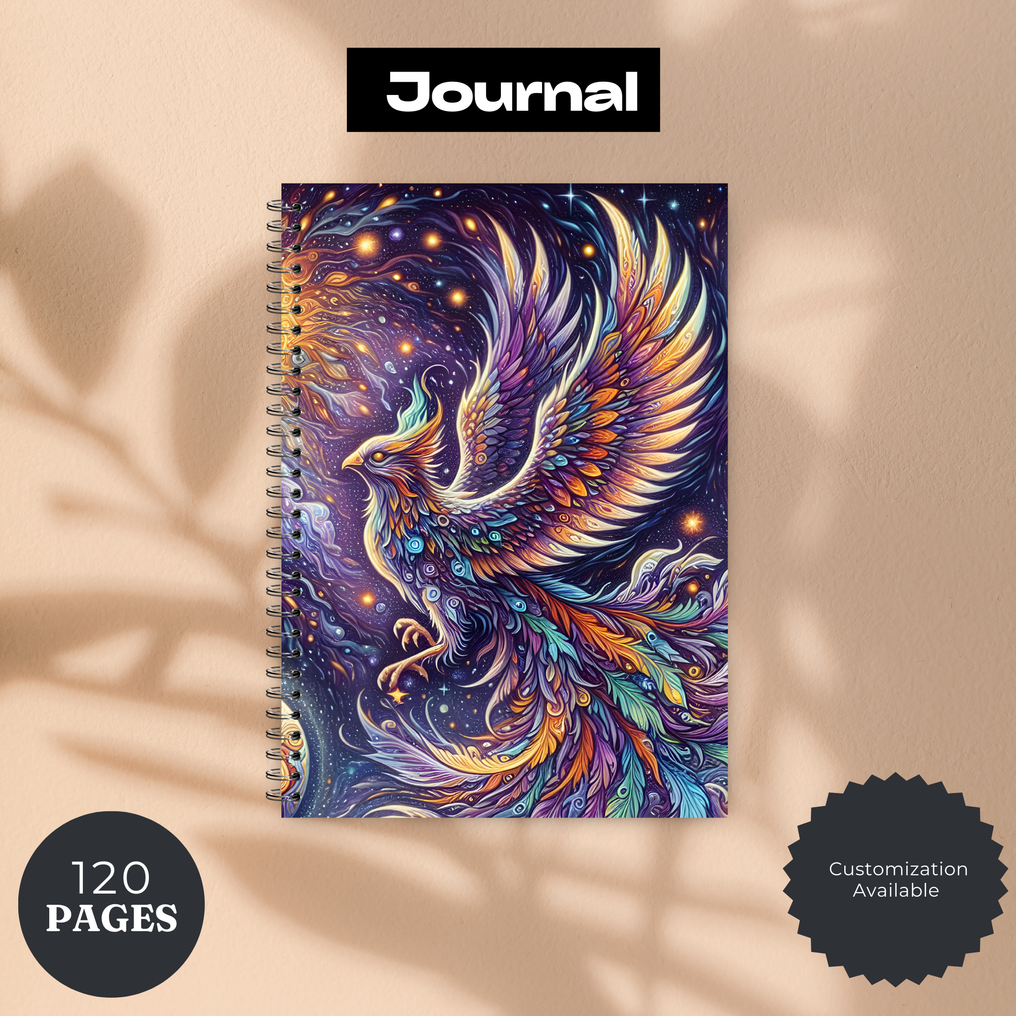 Phoenix Journal - 120 Page Lined Notebook for Writing & Planning
