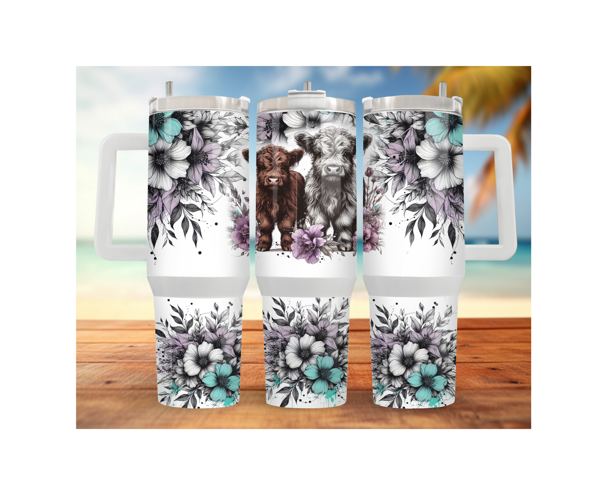Highland Cow Stainless Steel Tumblers. Stay hydrated, stay country‑cute. Multiple Sizes and Images Available.