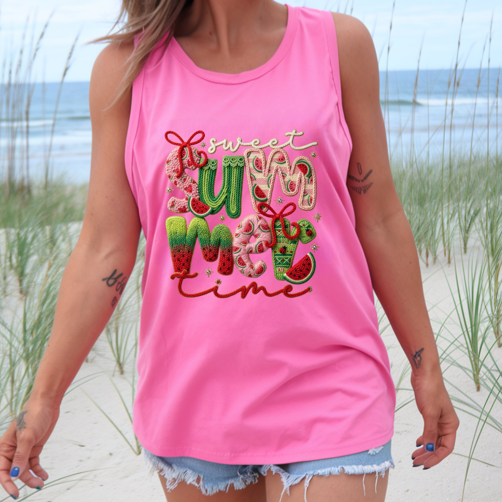 Sweet Summertime Tank – Unisex Garment-Dyed Tank Top