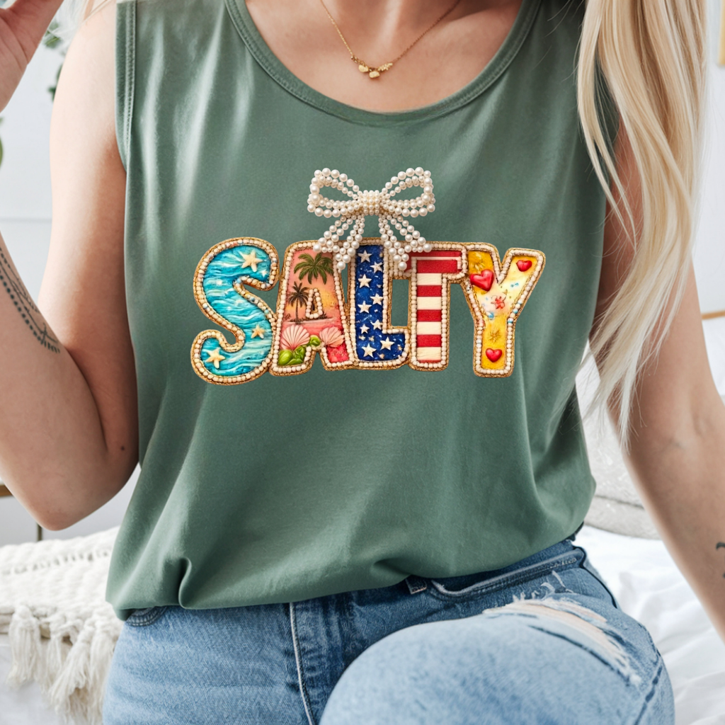 Salty Tank – Garment-Dyed Comfort Colors Tank