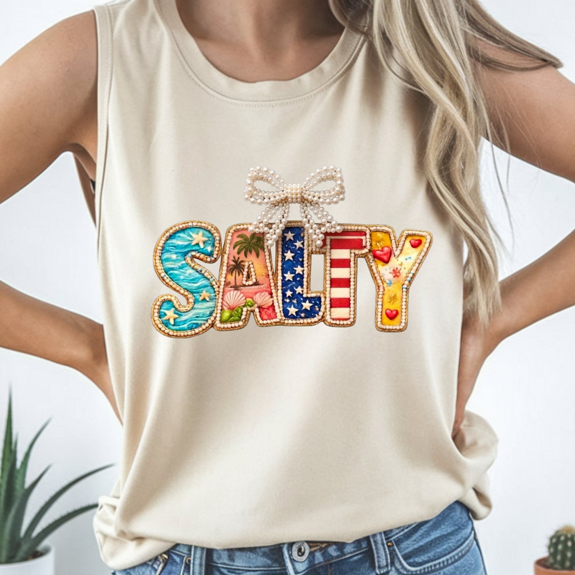 Salty Tank – Garment-Dyed Comfort Colors Tank