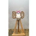 Cute Boo Badge Pull – Glitter Lanyard Accessory