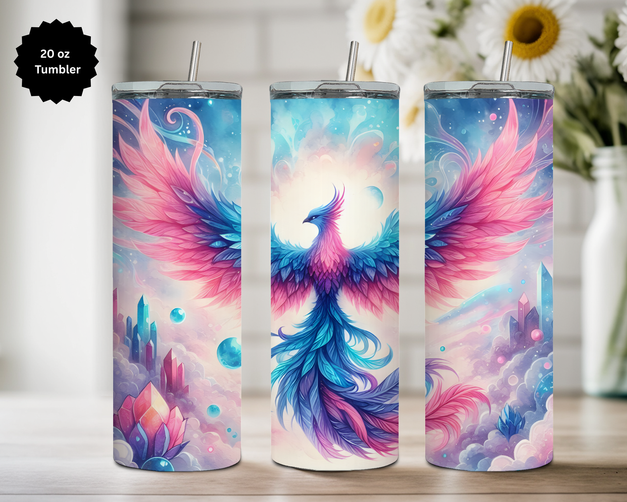 Phoenix 20 oz Stainless Steel Tumbler - Rise & Shine Collection