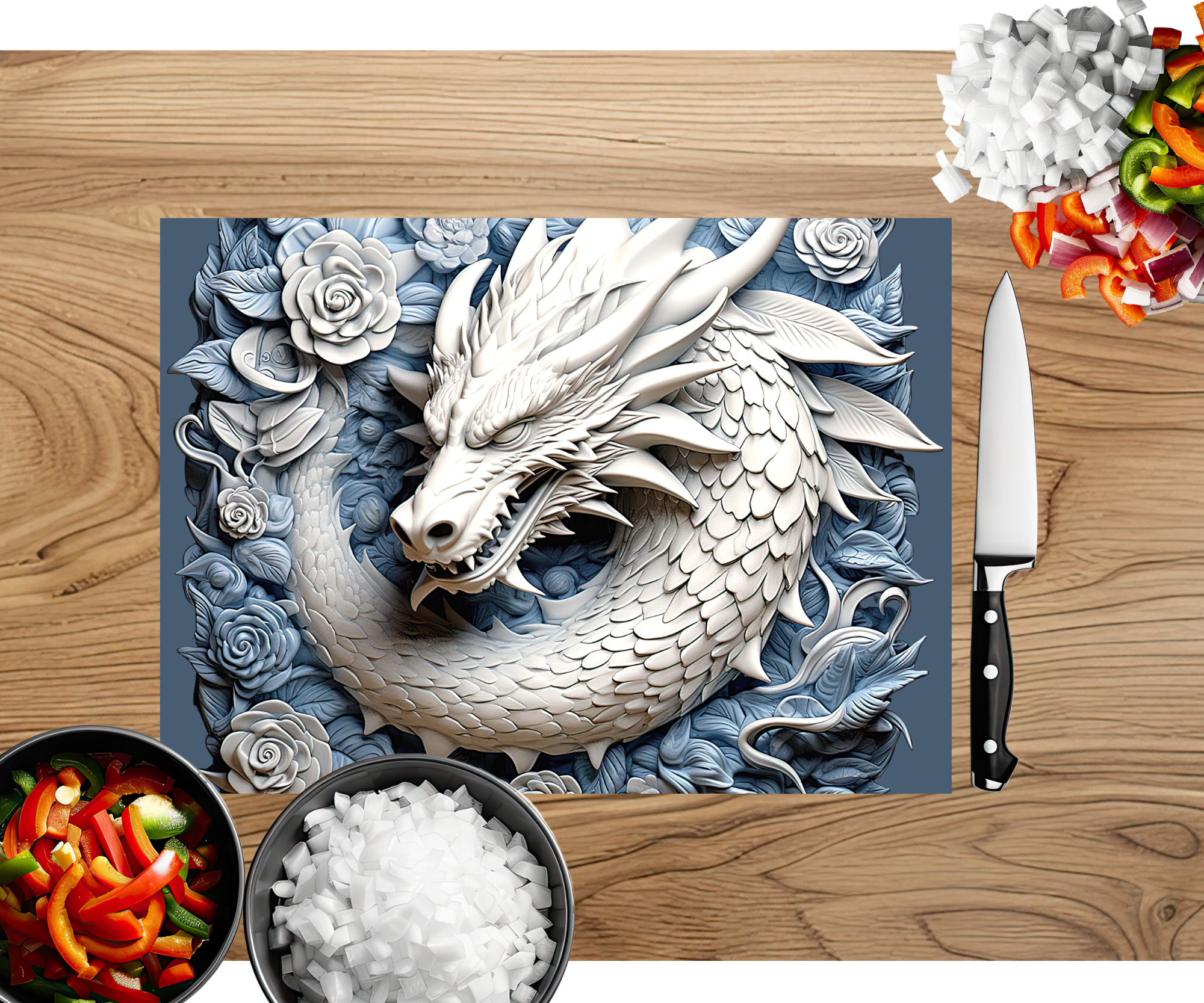 Majestic Dragon Scales Cutting Board